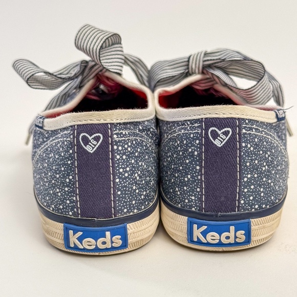 Taylor Swift Keds Lace-Up Blue Polka Dot Sneakers β Size 7.5 ππβ¨ - Picture 3 of 7